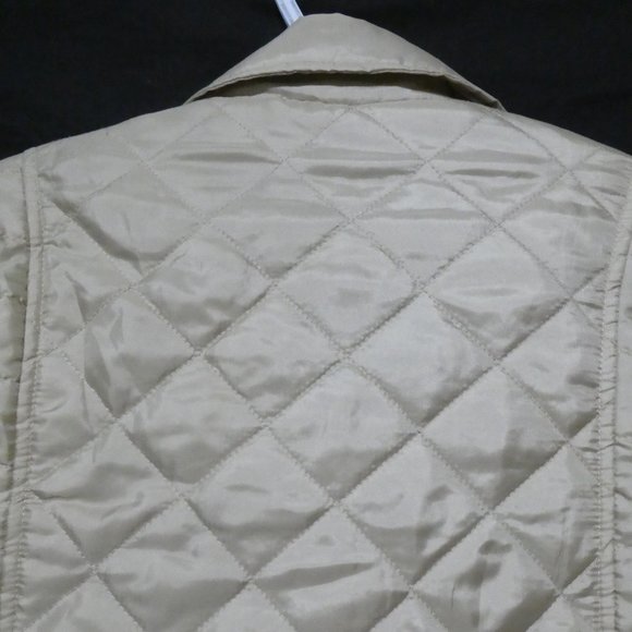 CASUAL IDENTITY | large | Camel Quilted Jacket With Gold Button-Up Front | NWOT - Picture 12 of 16